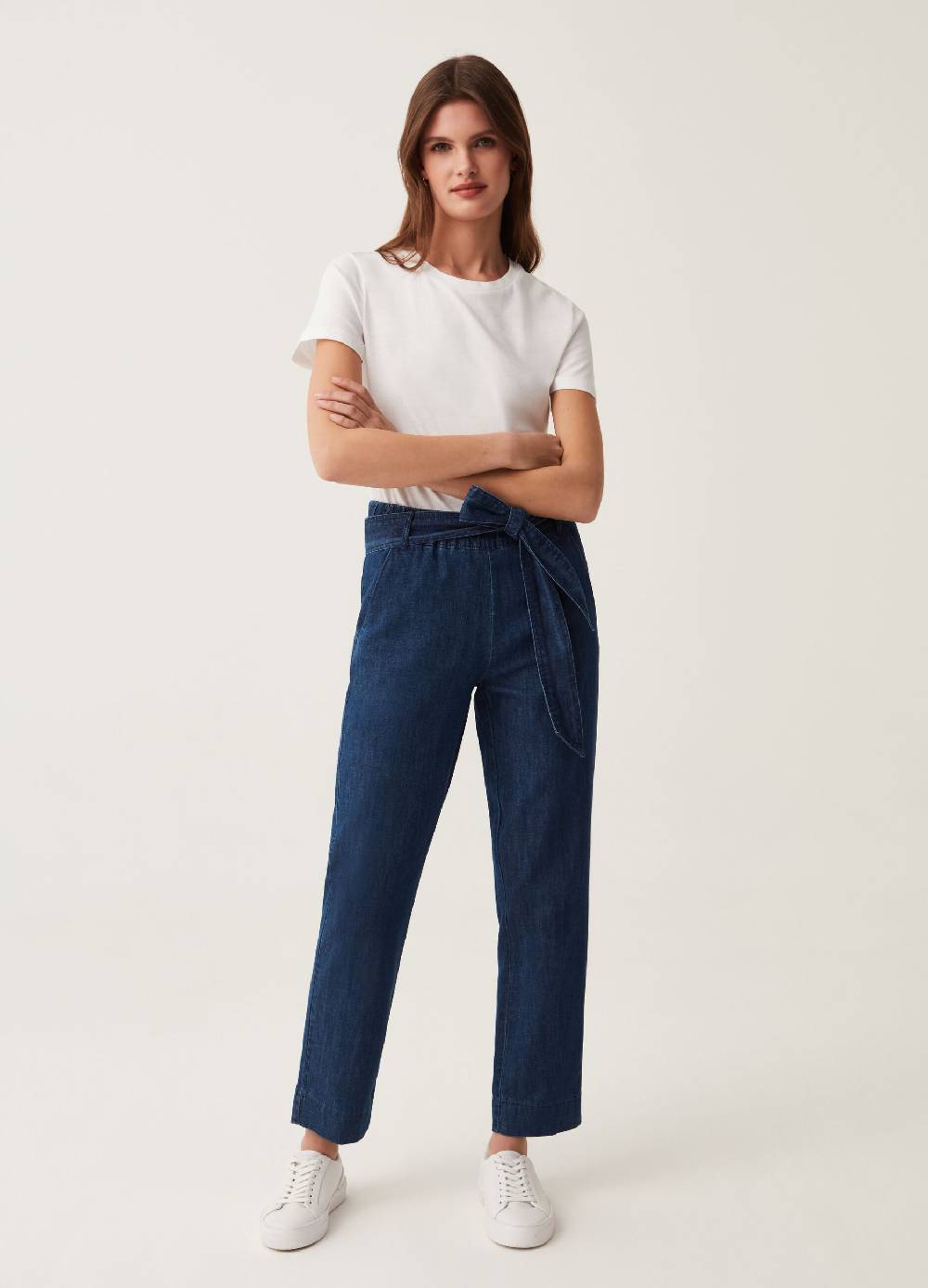 Ovs Joggers in denim con cintura