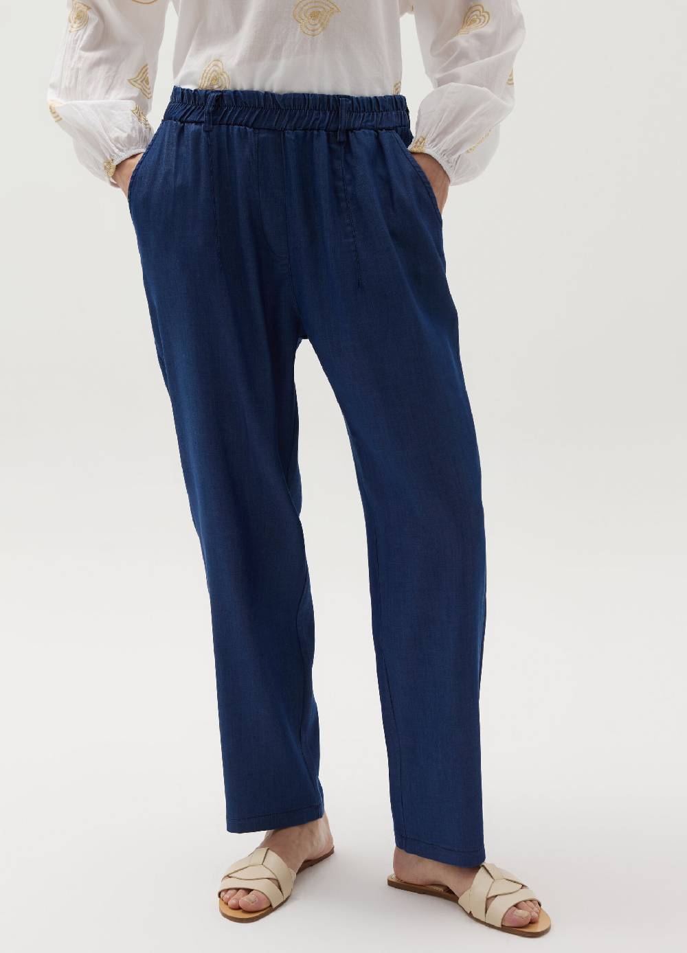 Ovs Joggers In Denim Stretch