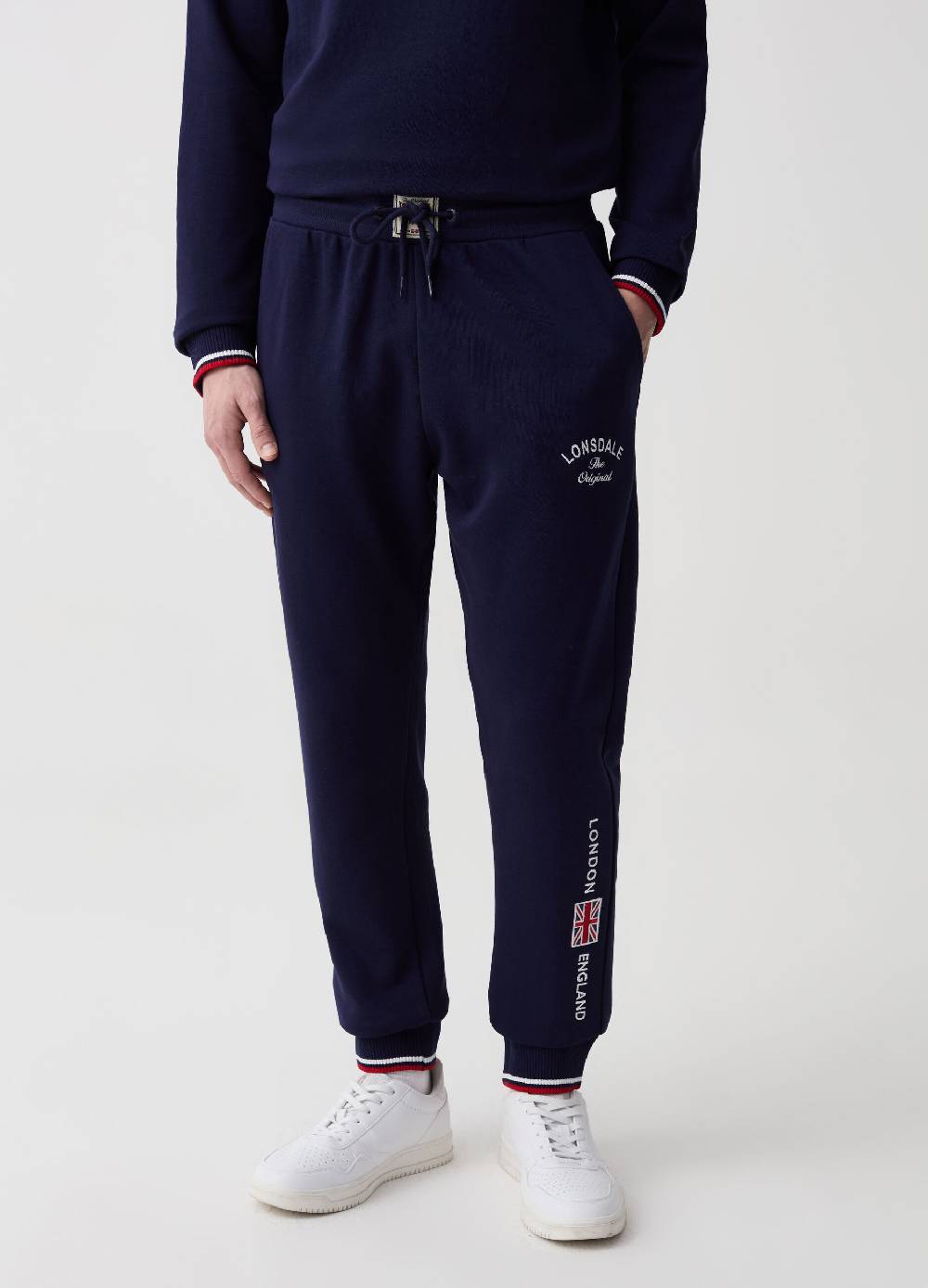 Ovs Joggers In Felpa Con Coulisse E Ricamo Logo