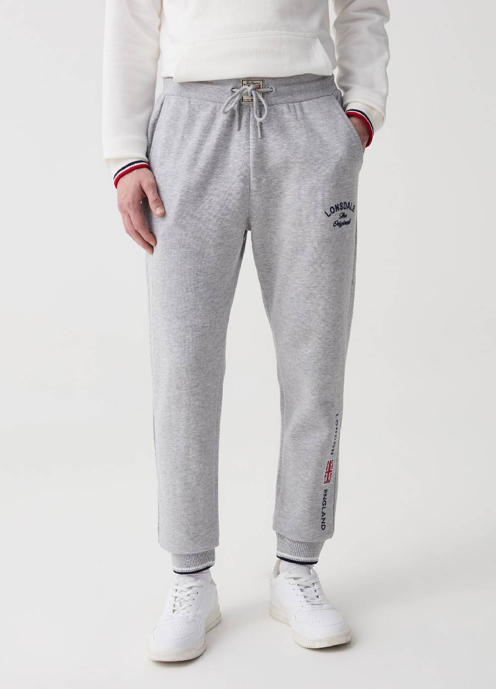 Ovs Joggers In Felpa Con Coulisse E Ricamo Logo