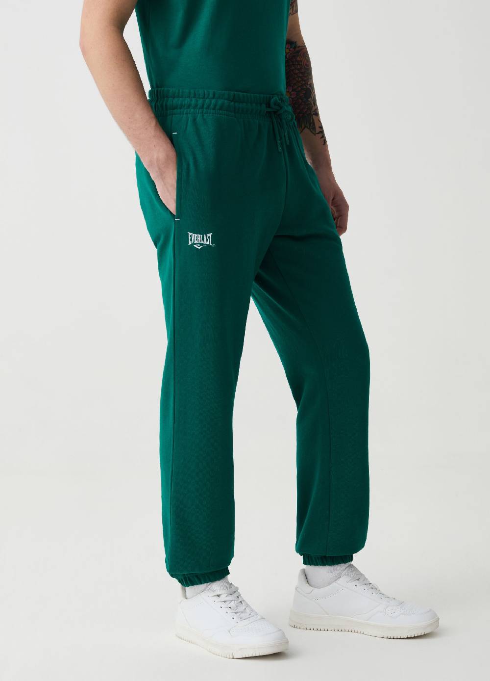 Ovs Joggers In Felpa Con Coulisse E Ricamo Logo