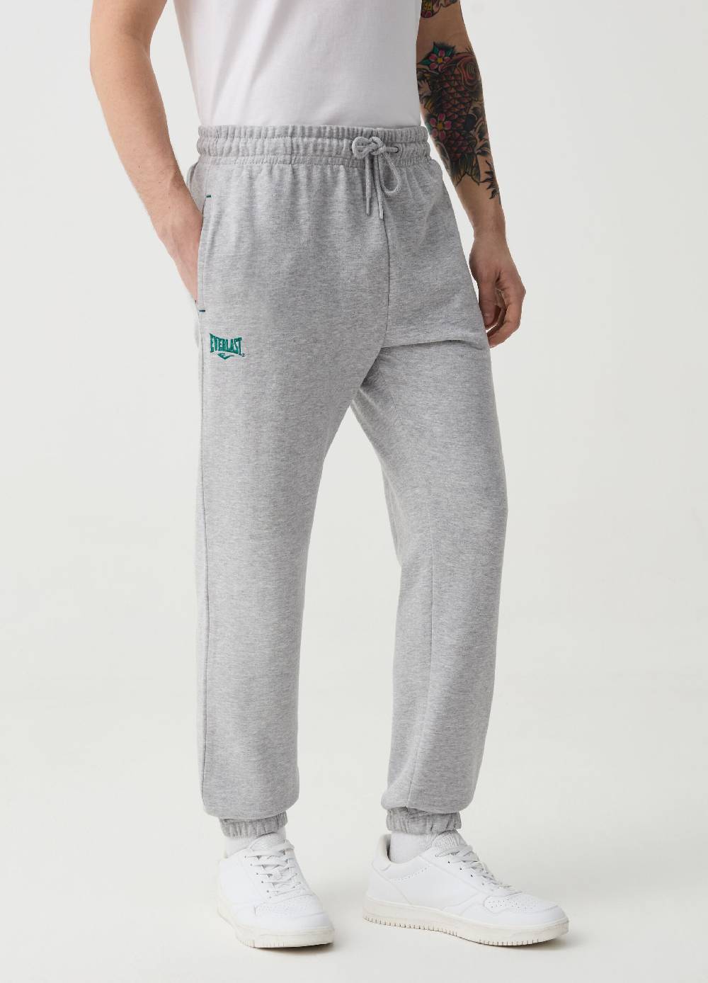 Ovs Joggers In Felpa Con Coulisse E Ricamo Logo
