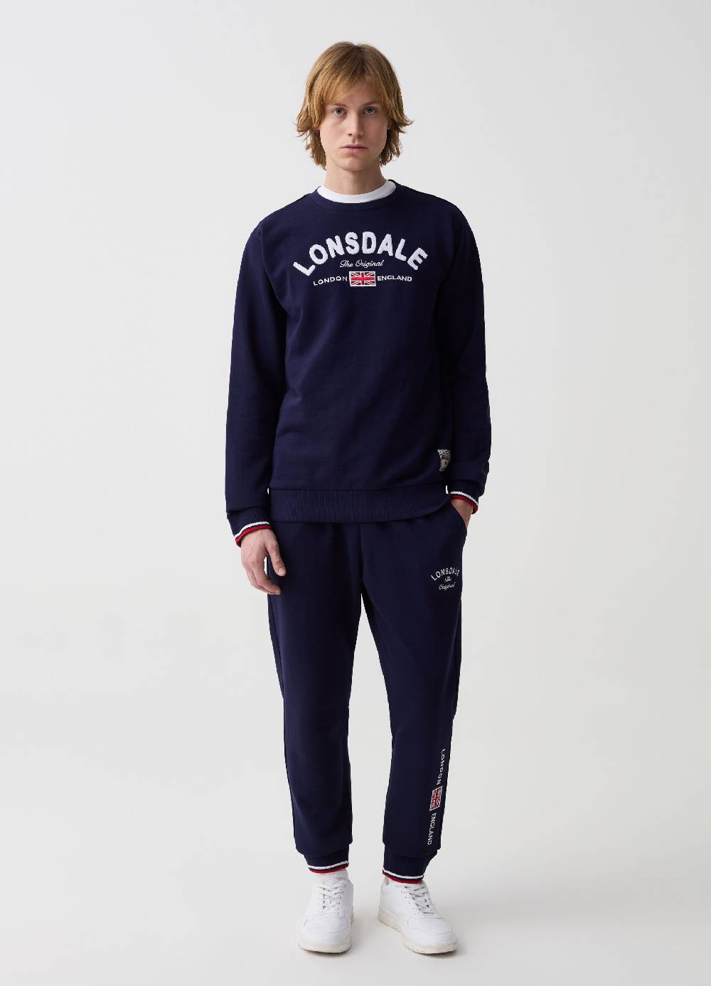 Ovs Joggers in felpa con coulisse e ricamo logo