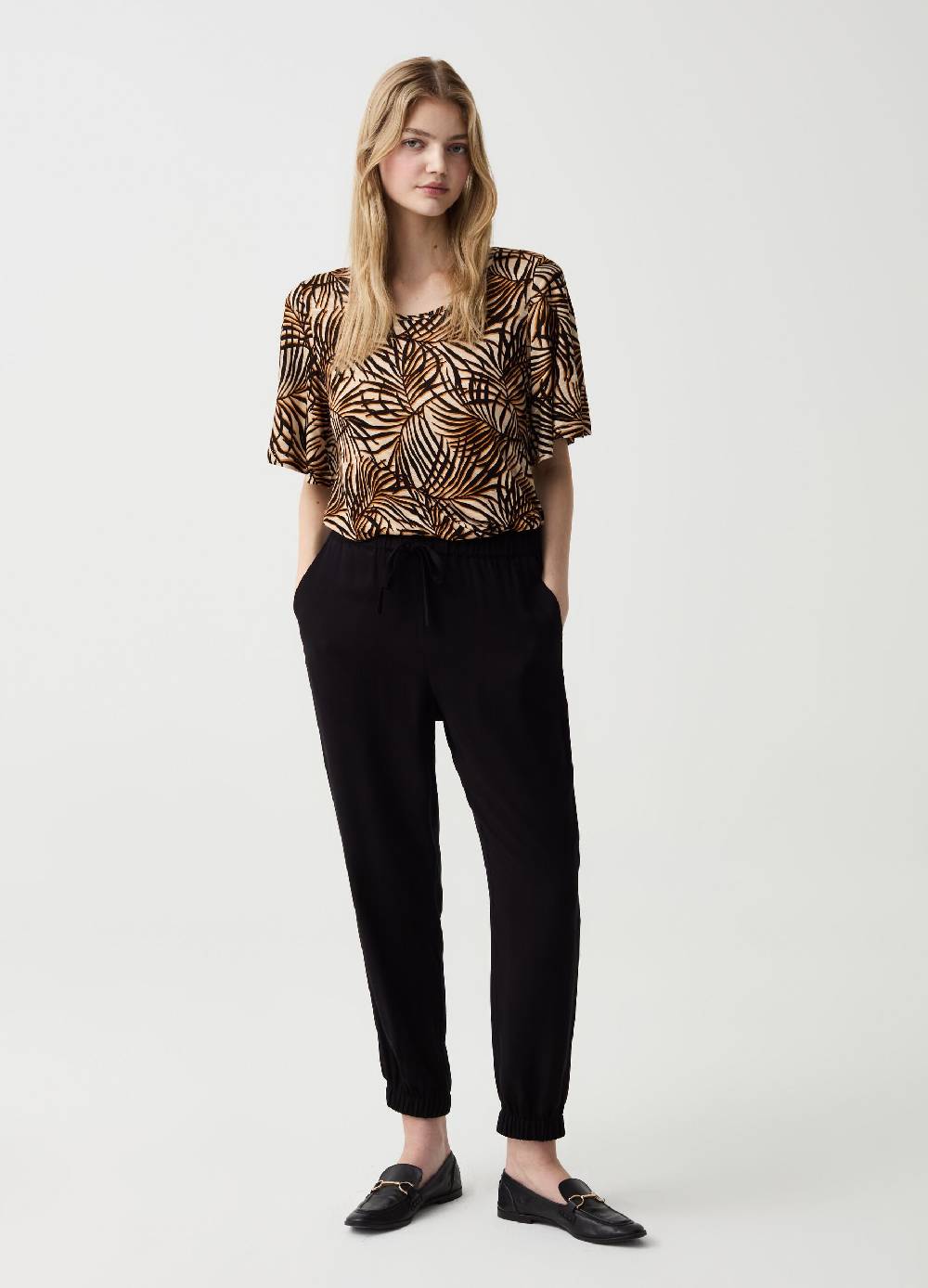 Ovs Joggers in viscosa con coulisse