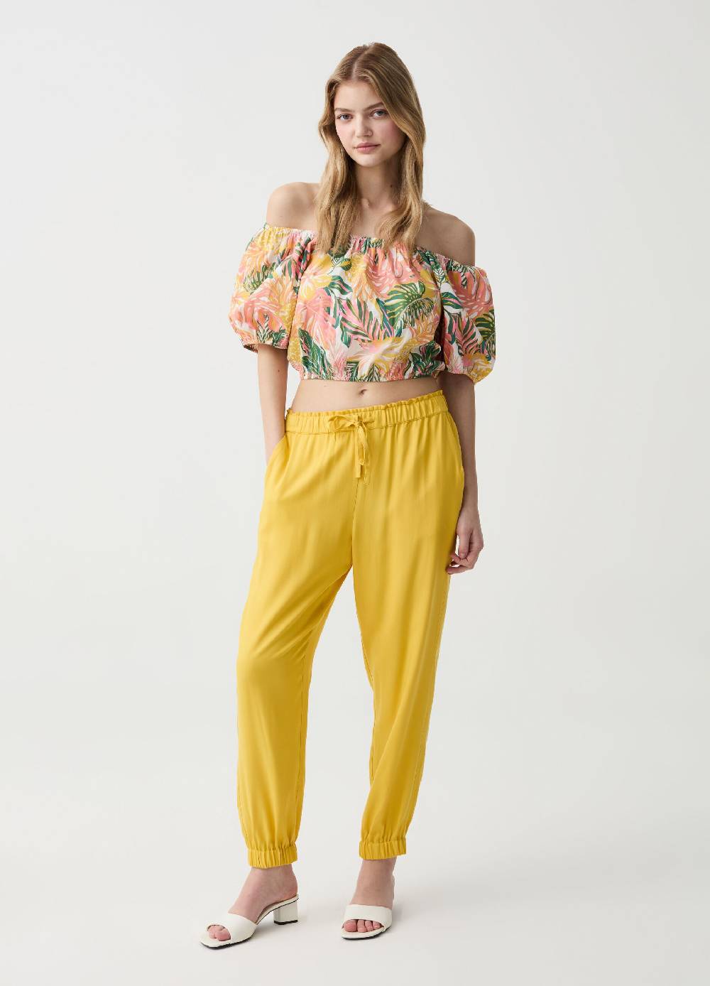 Ovs Joggers in viscosa con coulisse