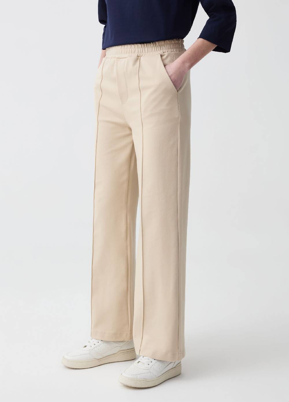 Ovs Joggers Straight Fit Con Cuciture In Rilievo