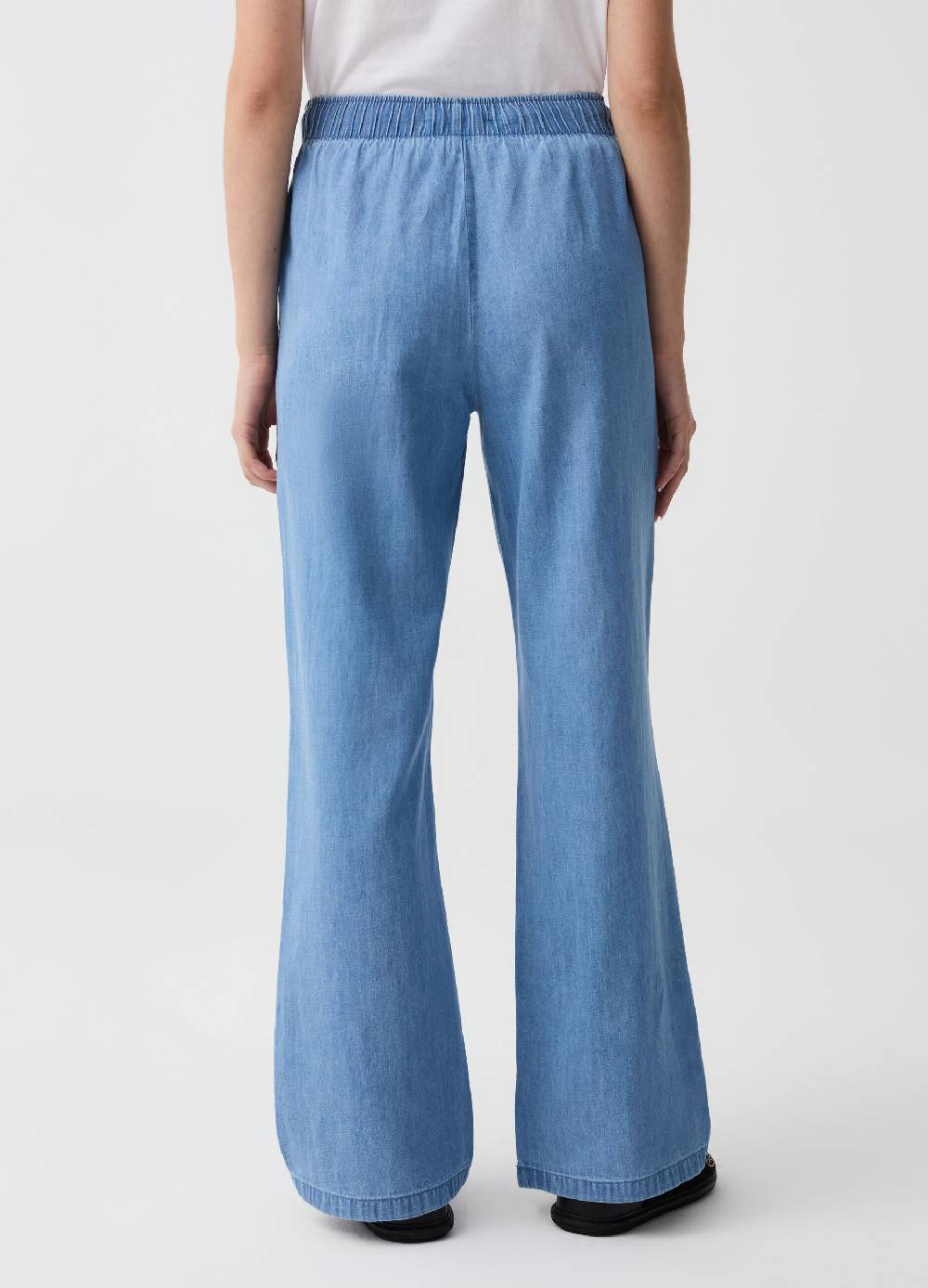 Ovs Joggers Wide Leg Effetto Denim