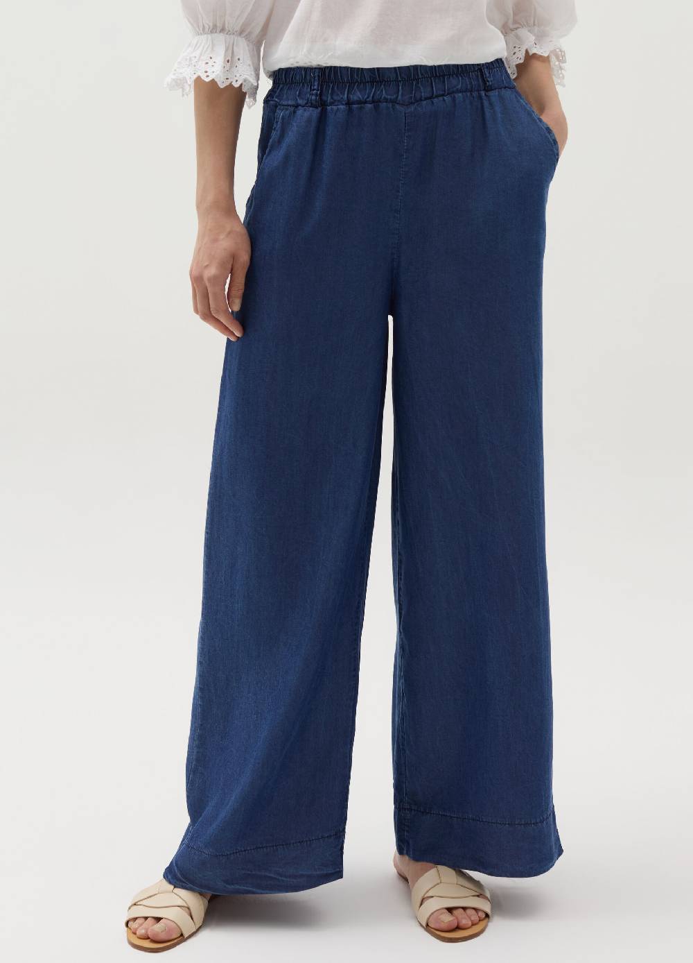 Ovs Joggers Wide Leg In Denim