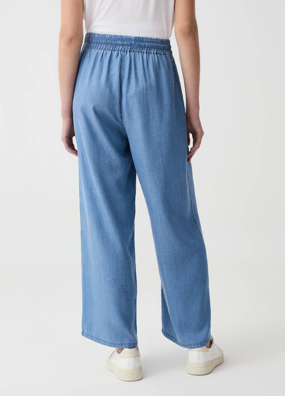 Ovs Joggers Wide Leg In Denim Fluido