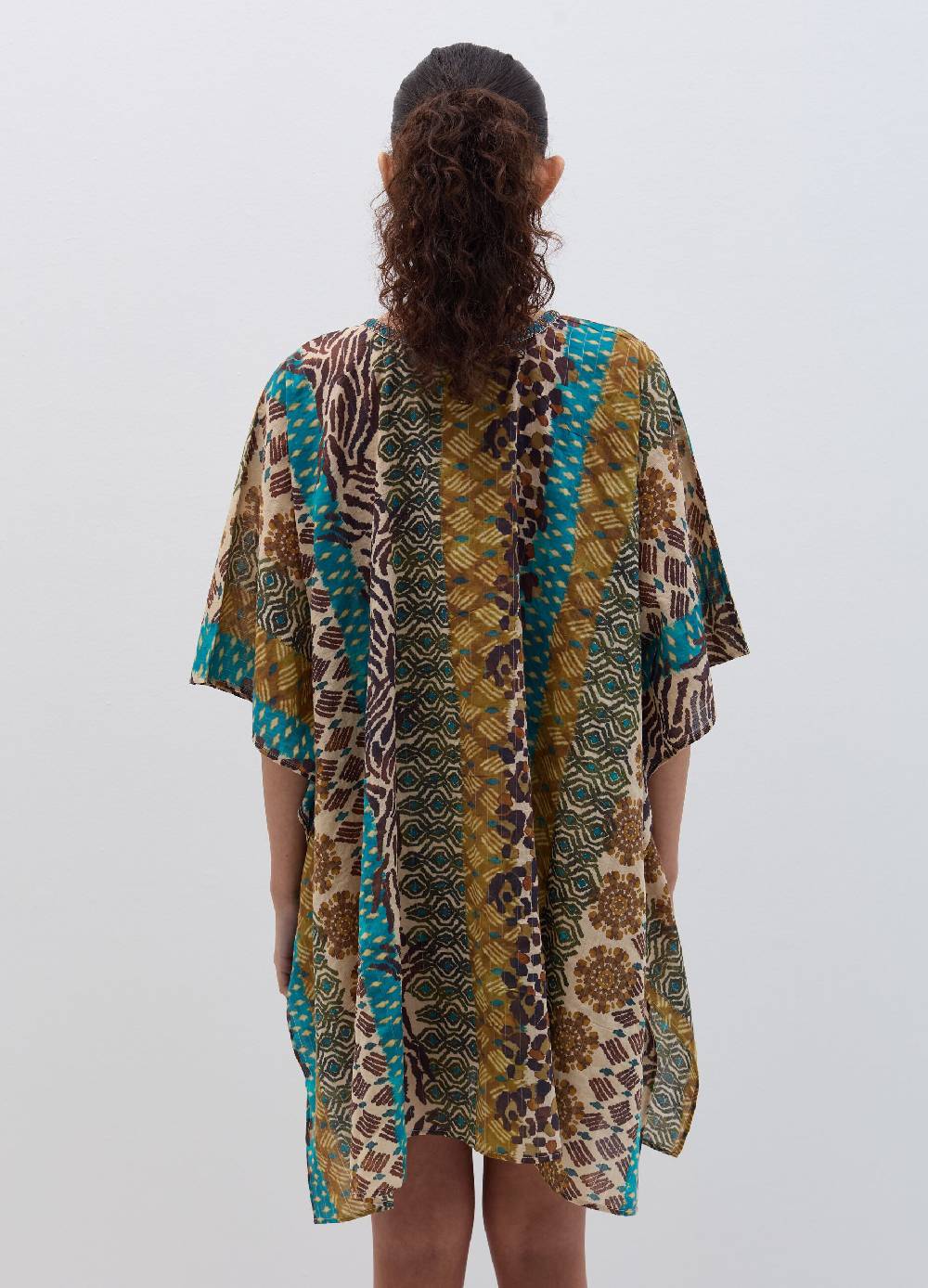 Ovs Kimono Aperto Copri Costume Stampa Esotica