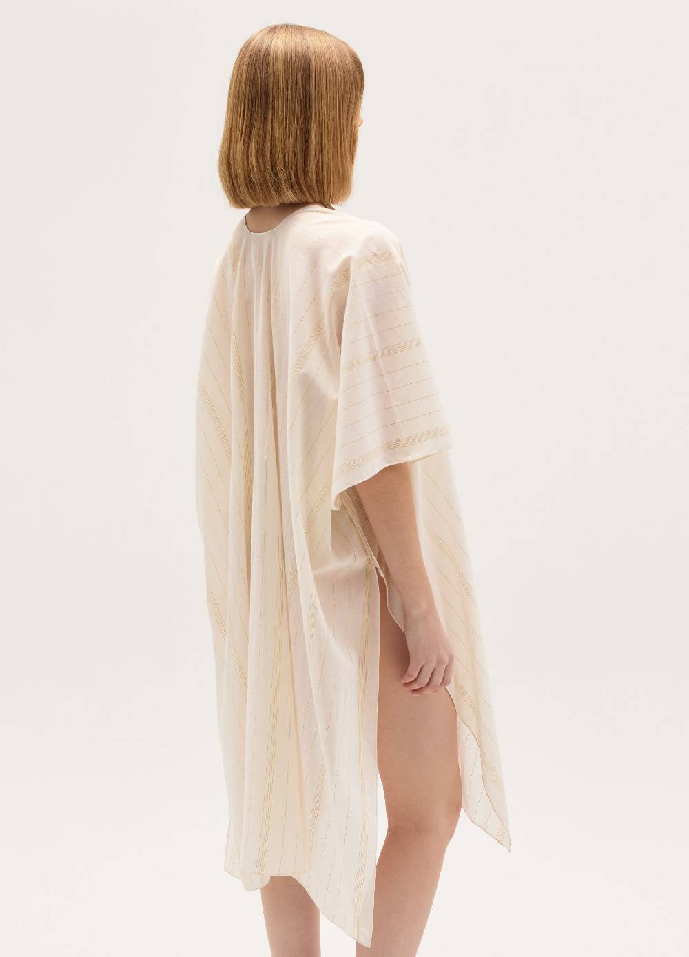 Ovs Kimono Lungo Copri Costume A Righe In Lurex