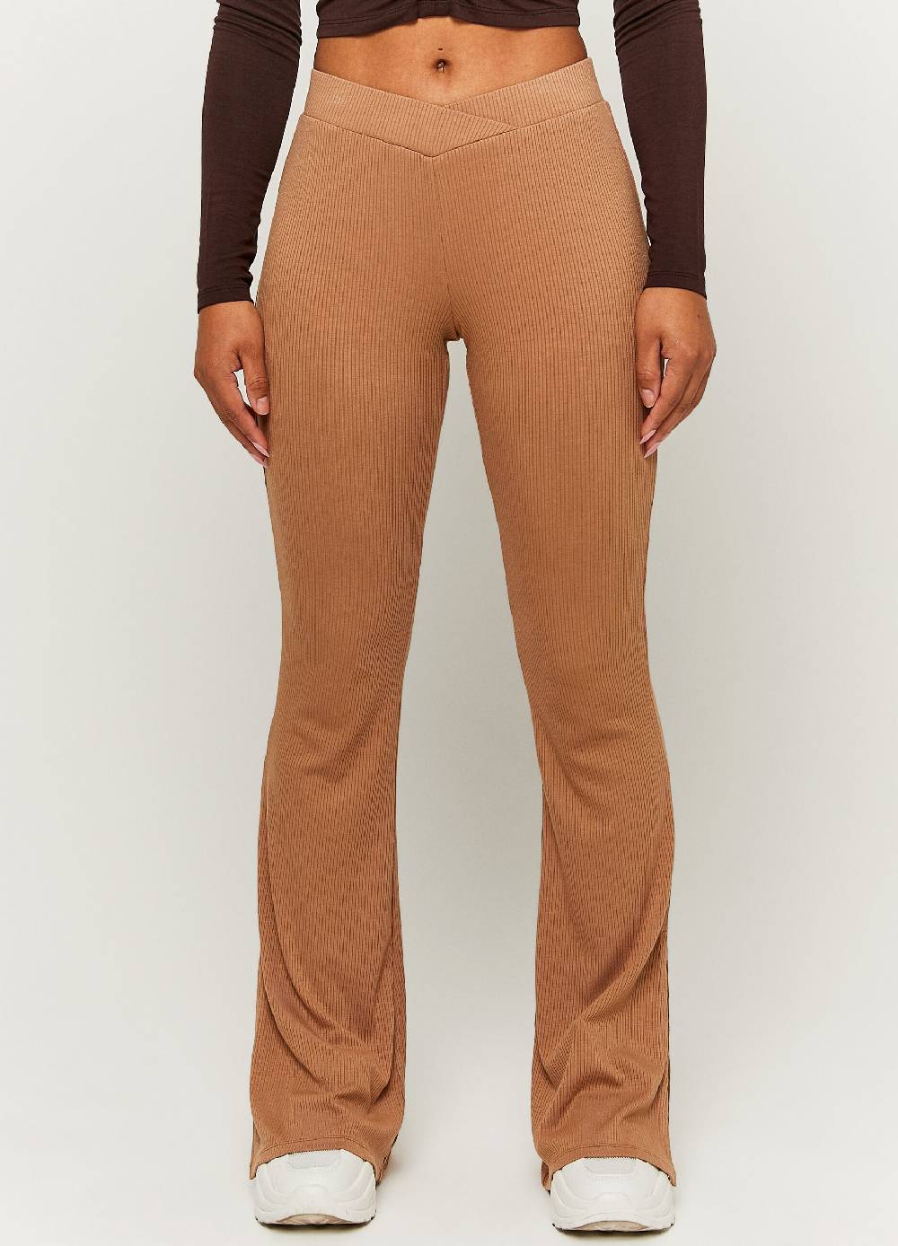 Ovs Leggings Flare Fit A Coste Piatte