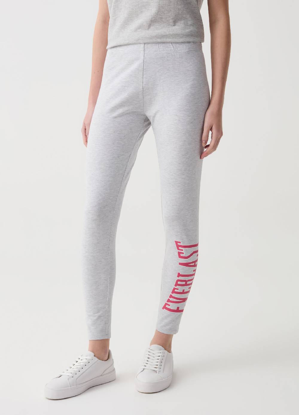 Ovs Leggings In Cotone Stretch Con Stampa Logo