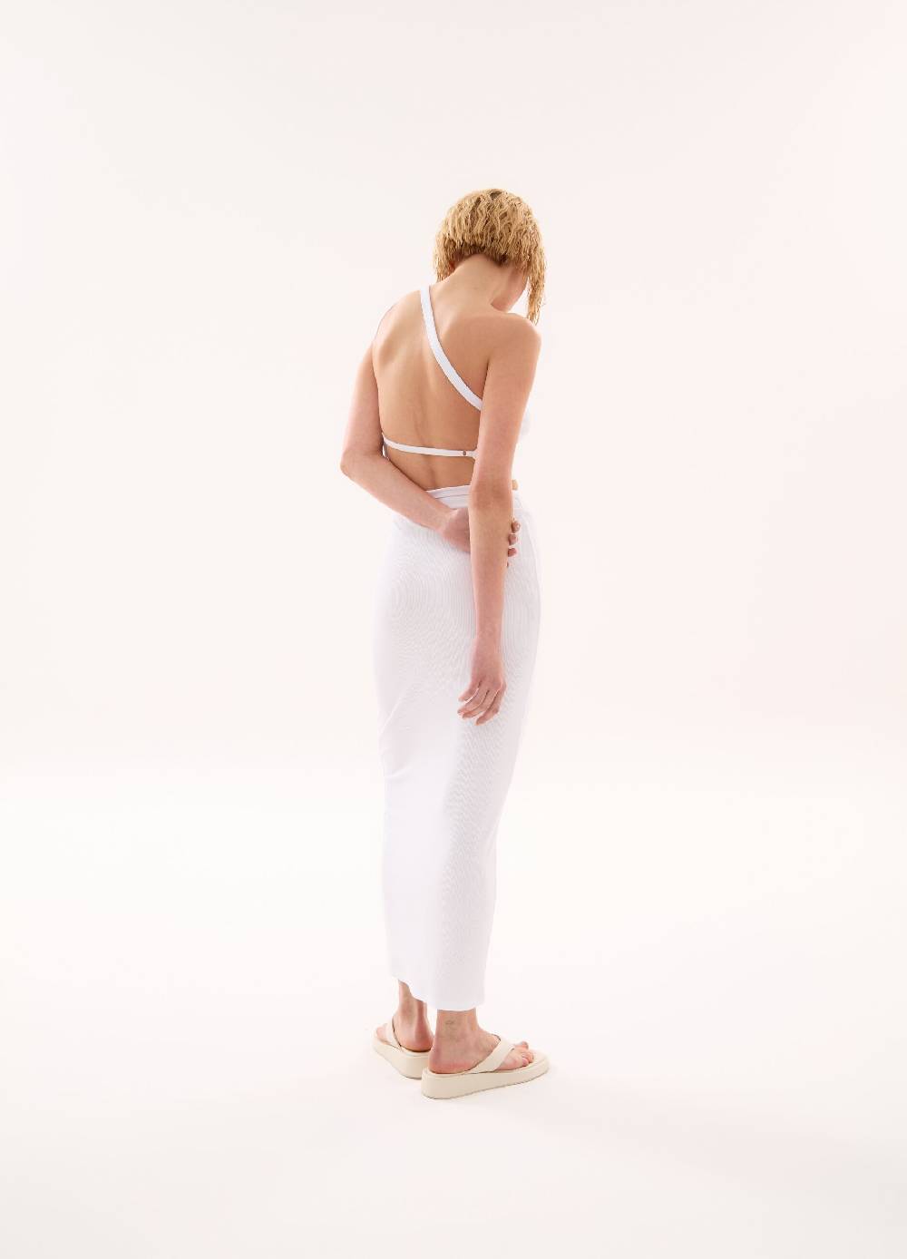 Ovs Long Tube Skirt White