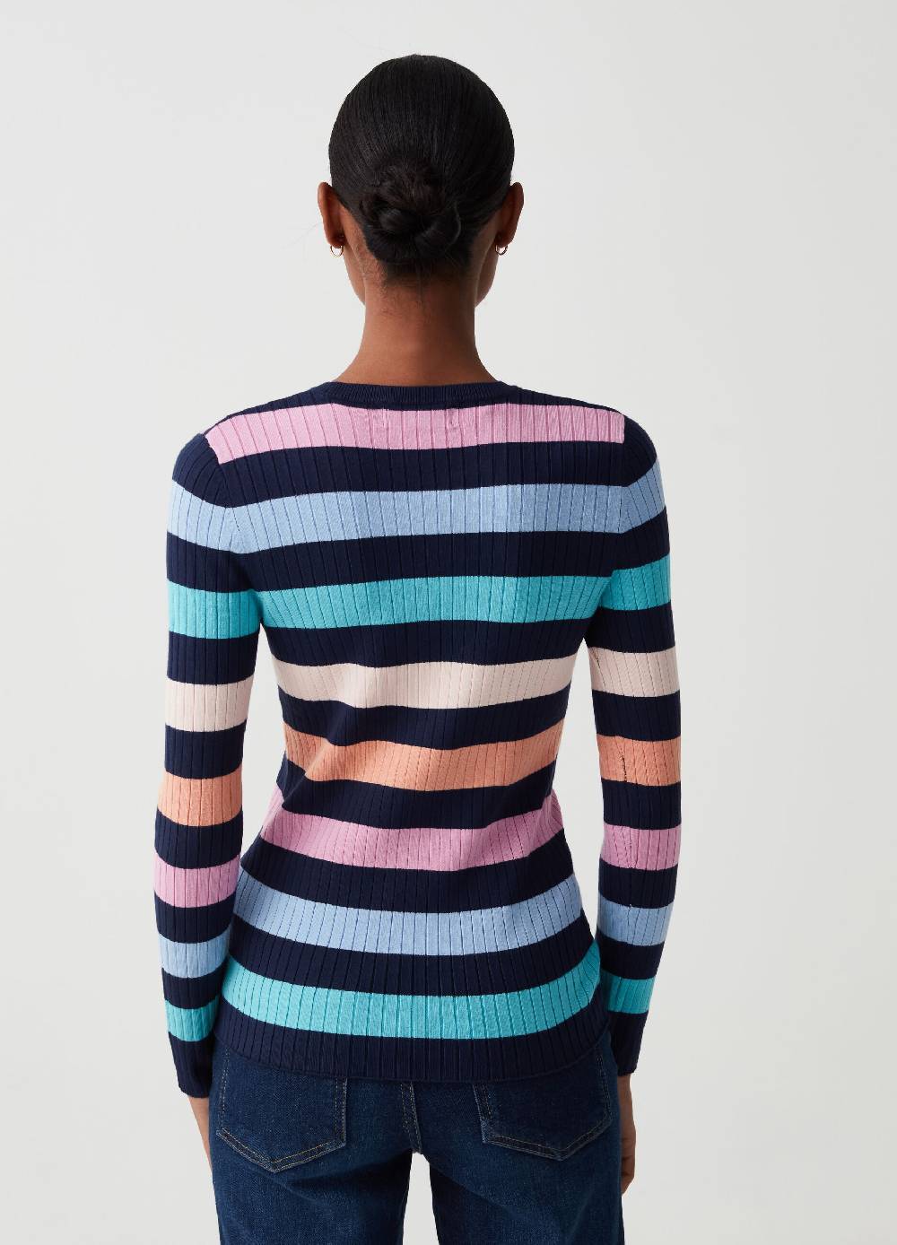 Ovs Maglia A Coste Piatte Fantasia A Righe