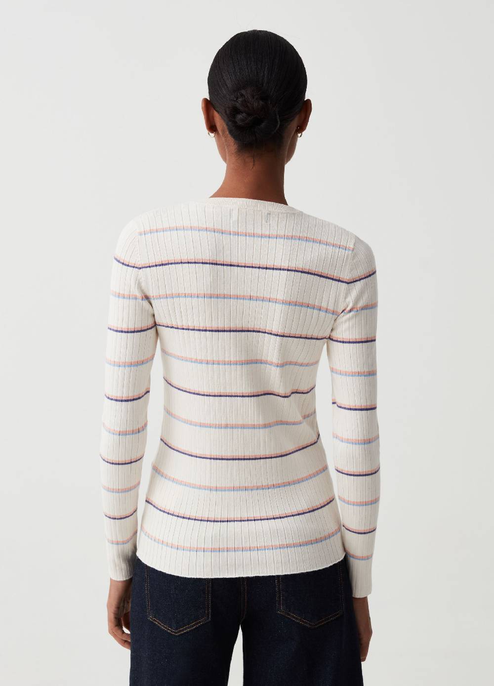 Ovs Maglia A Coste Piatte Fantasia A Righe