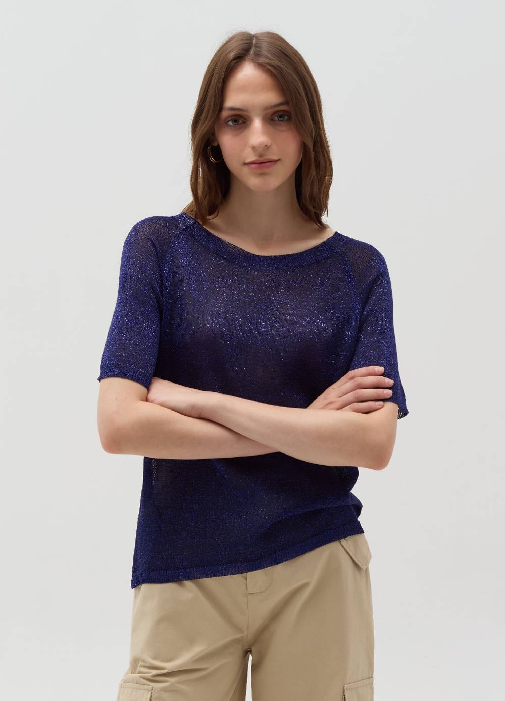 Ovs Maglia a maniche corte in lurex