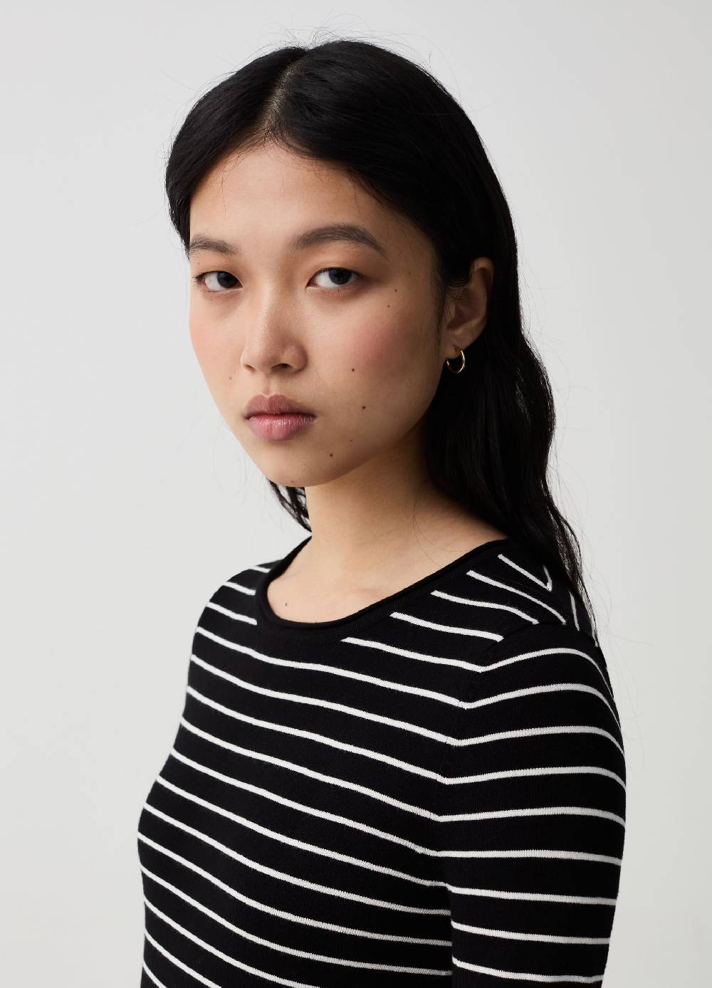 Ovs Maglia A Maniche Lunghe Fantasia A Righe