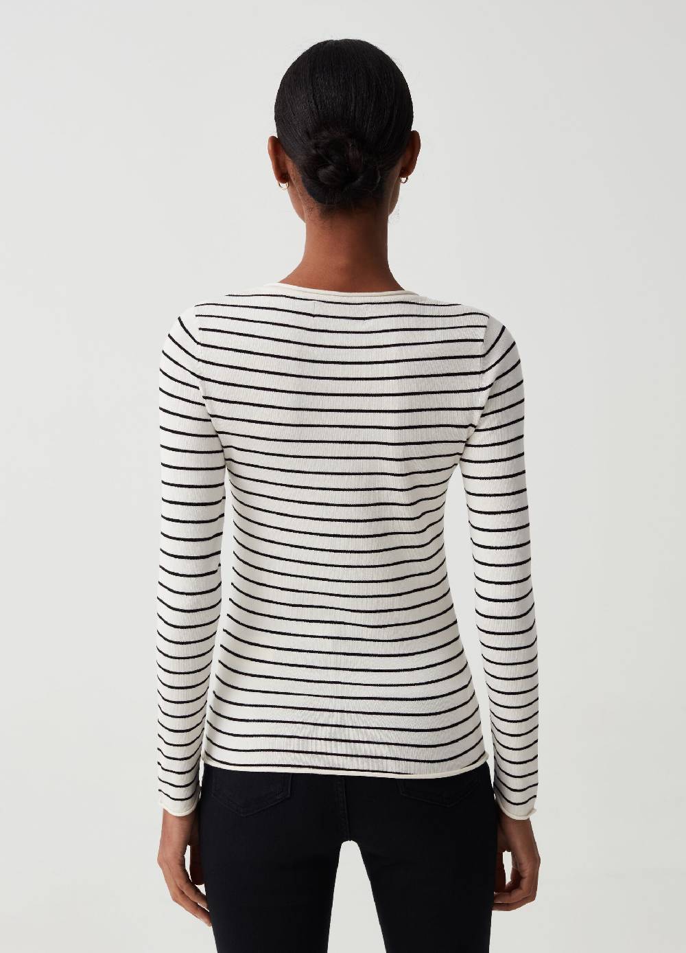 Ovs Maglia A Maniche Lunghe Fantasia A Righe