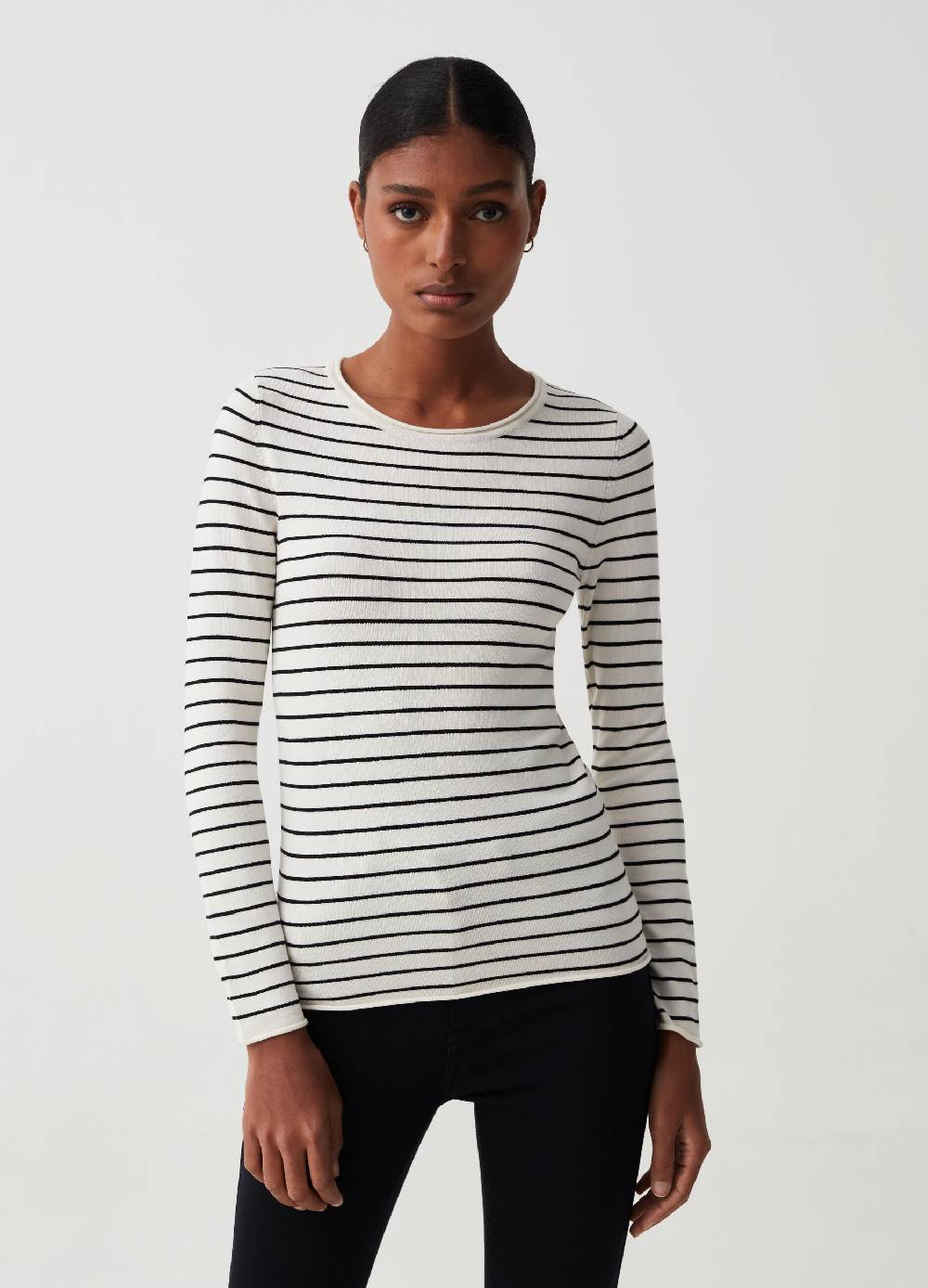 Ovs Maglia a maniche lunghe fantasia a righe