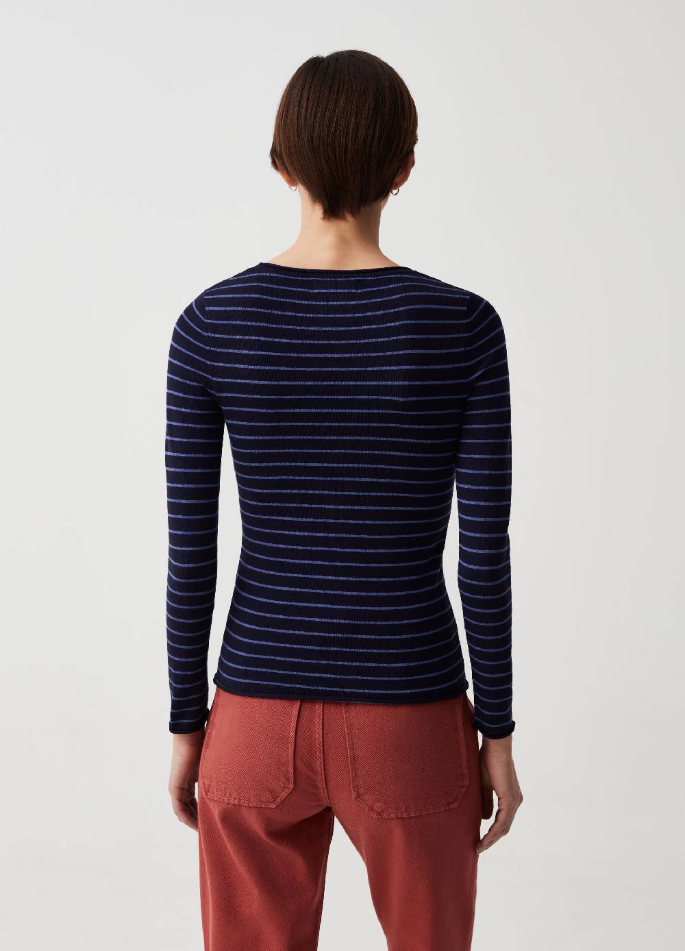 Ovs Maglia A Maniche Lunghe Fantasia A Righe