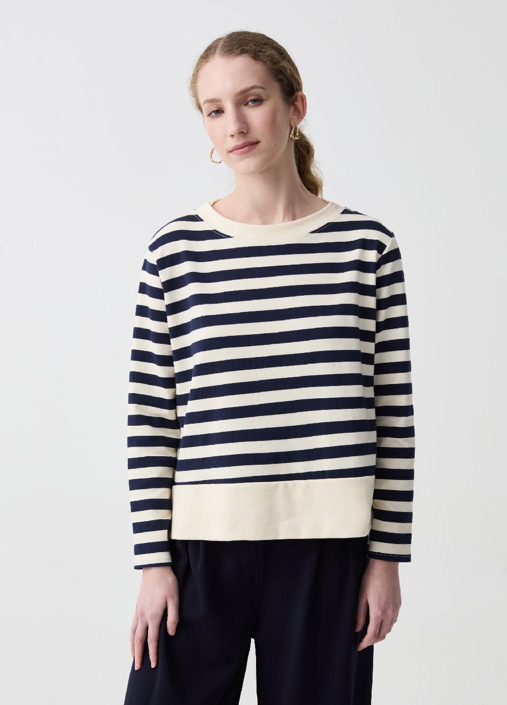 Ovs Maglia A Maniche Lunghe Fantasia A Righe