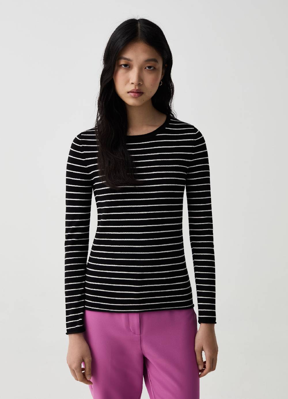 Ovs Maglia a maniche lunghe fantasia a righe