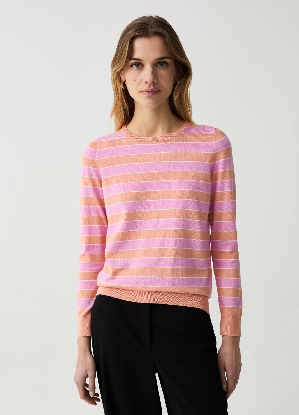 Ovs Maglia a righe con maniche lunghe