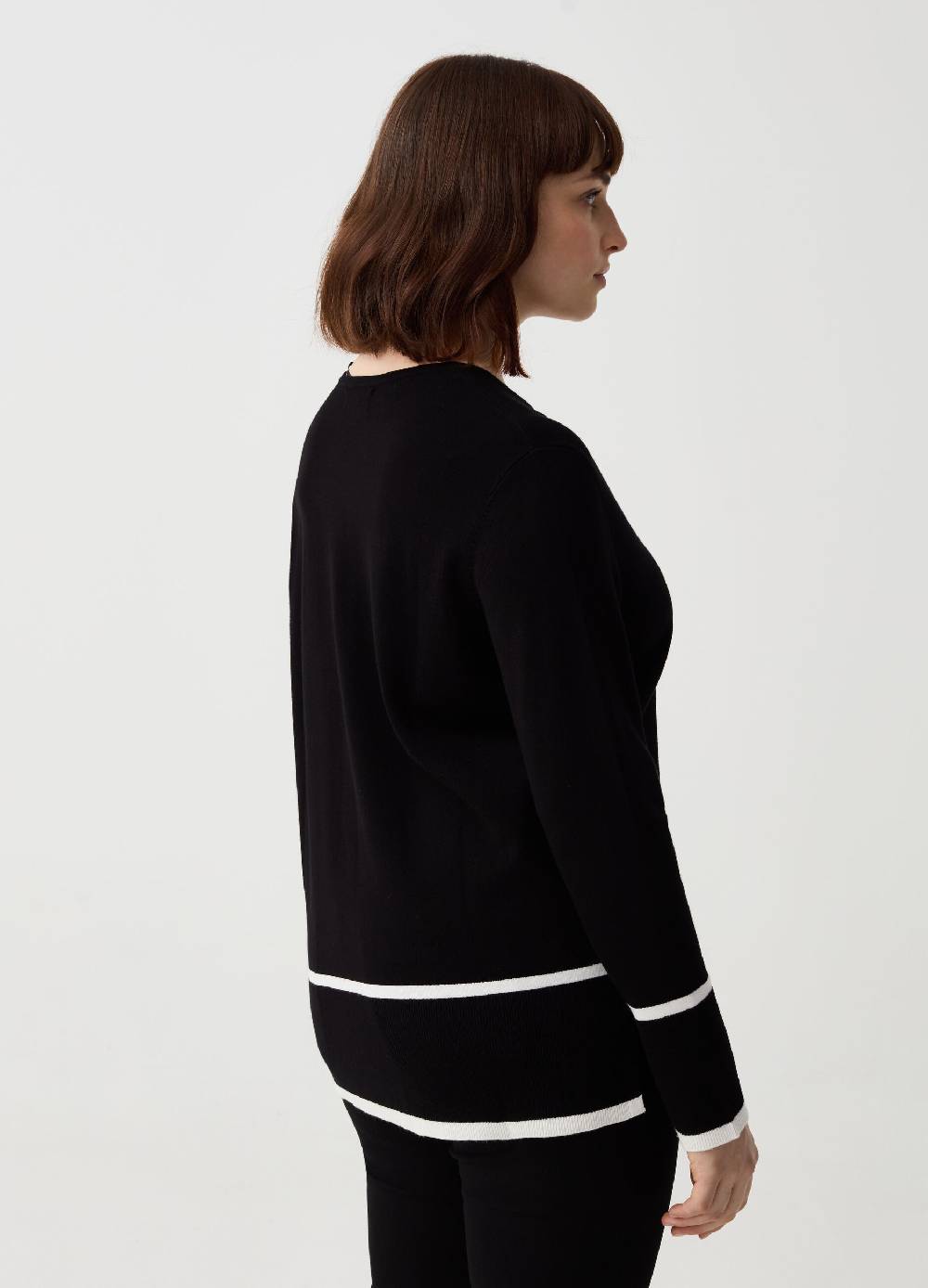 Ovs Maglia Con Scollo A V E Disegno A Righe Curvy