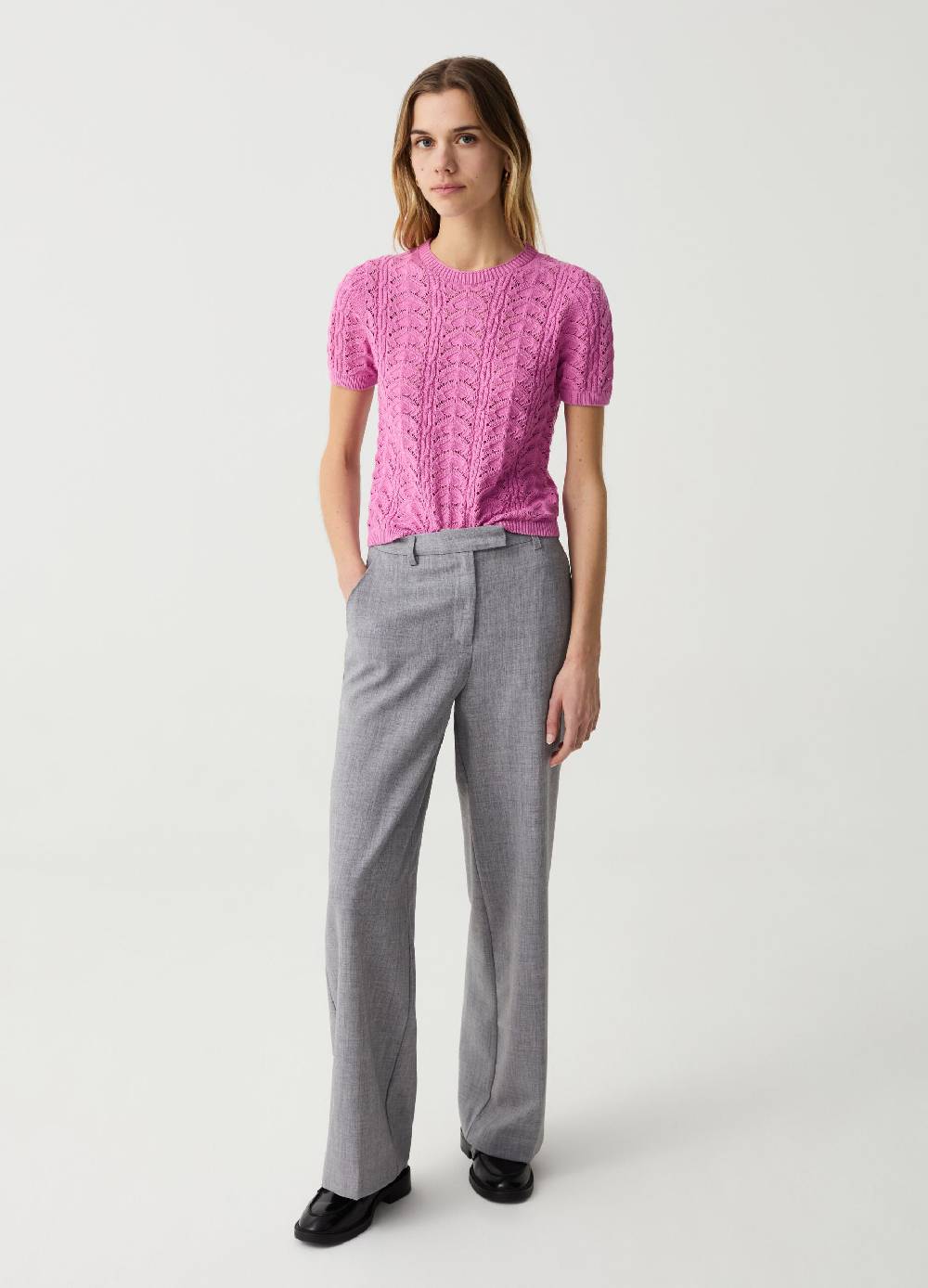 Ovs Maglia crochet a maniche corte