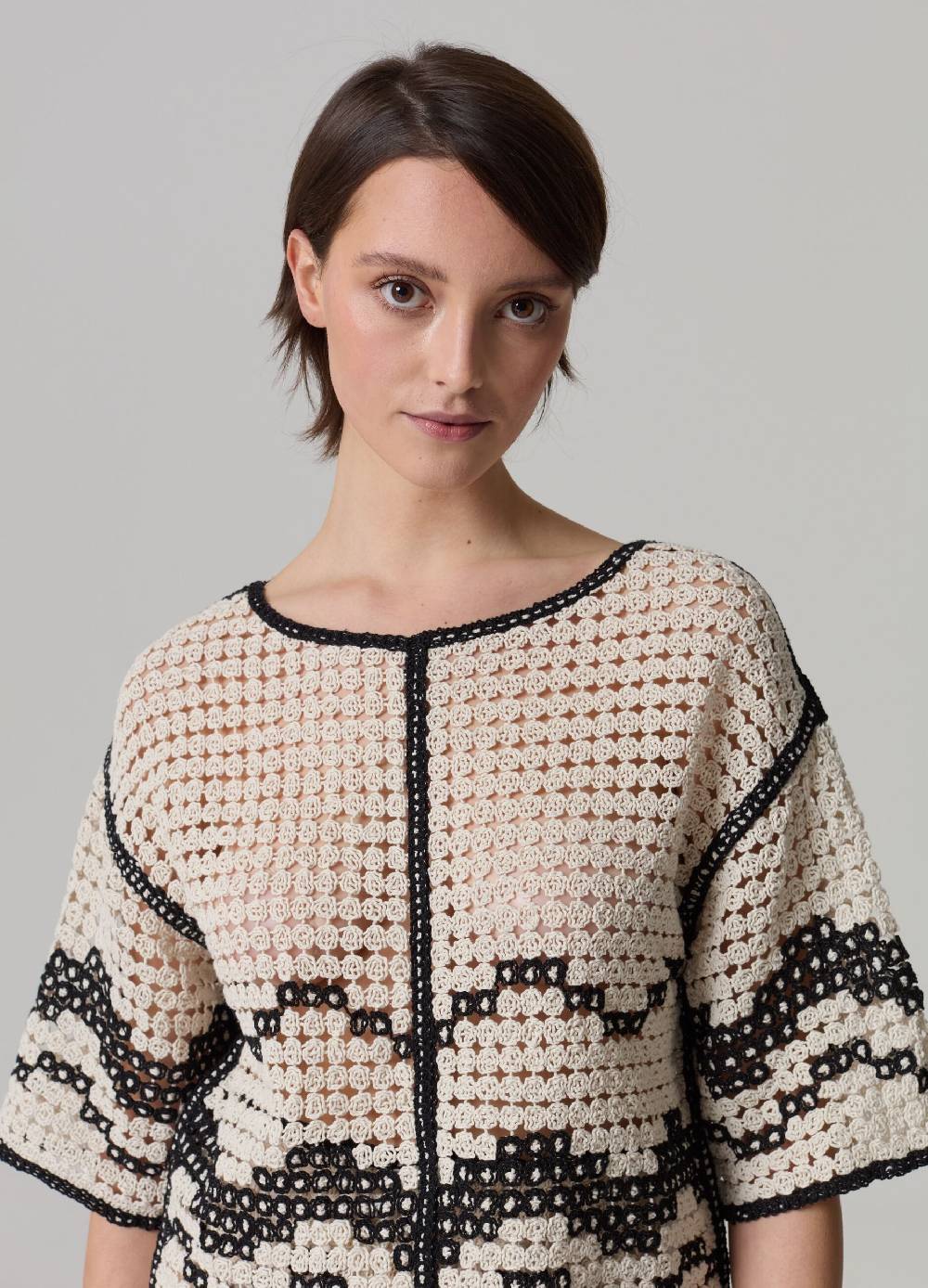 Ovs Maglia Crochet Con Motivo Ondulato