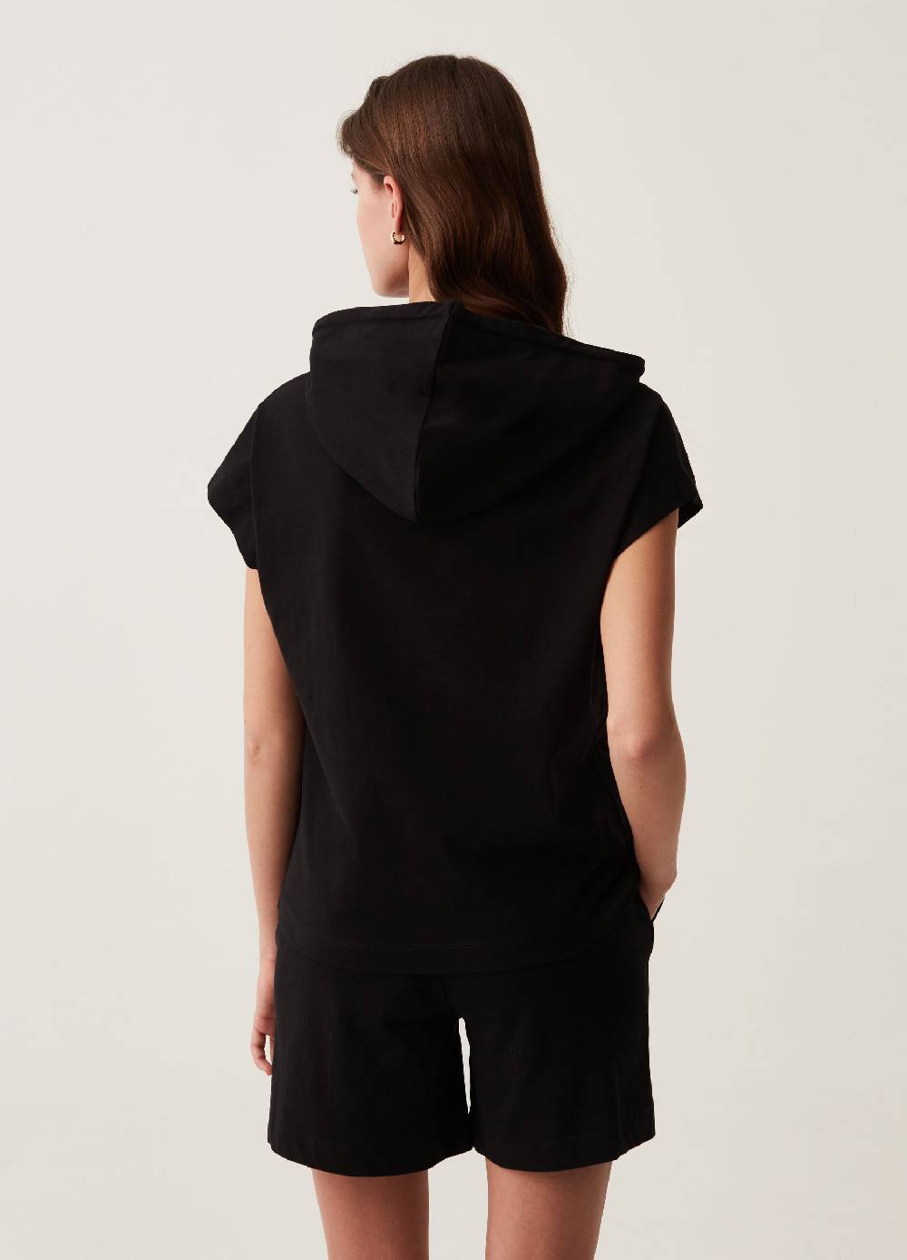 Ovs Maglia Fitness Boxy Fit Con Cappuccio