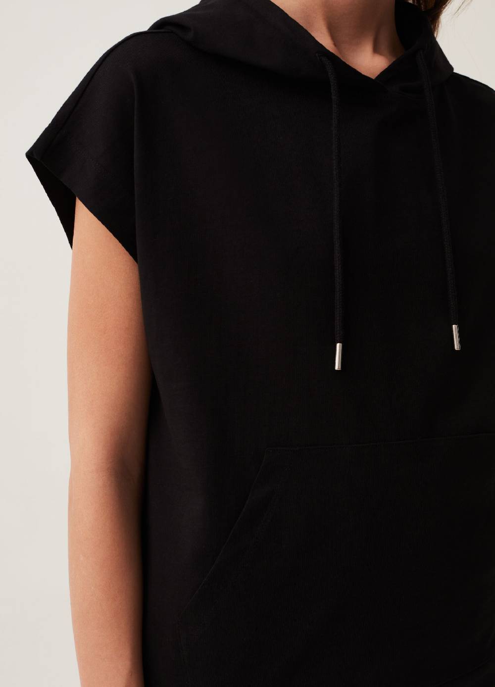 Ovs Maglia Fitness Boxy Fit Con Cappuccio