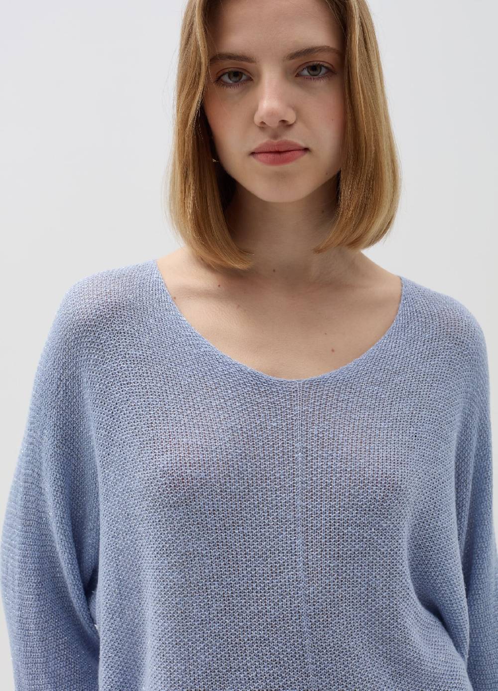 Ovs Maglia In Lurex A Maniche Lunghe