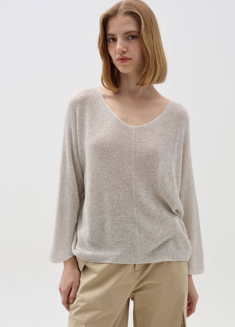 Ovs Maglia In Lurex A Maniche Lunghe