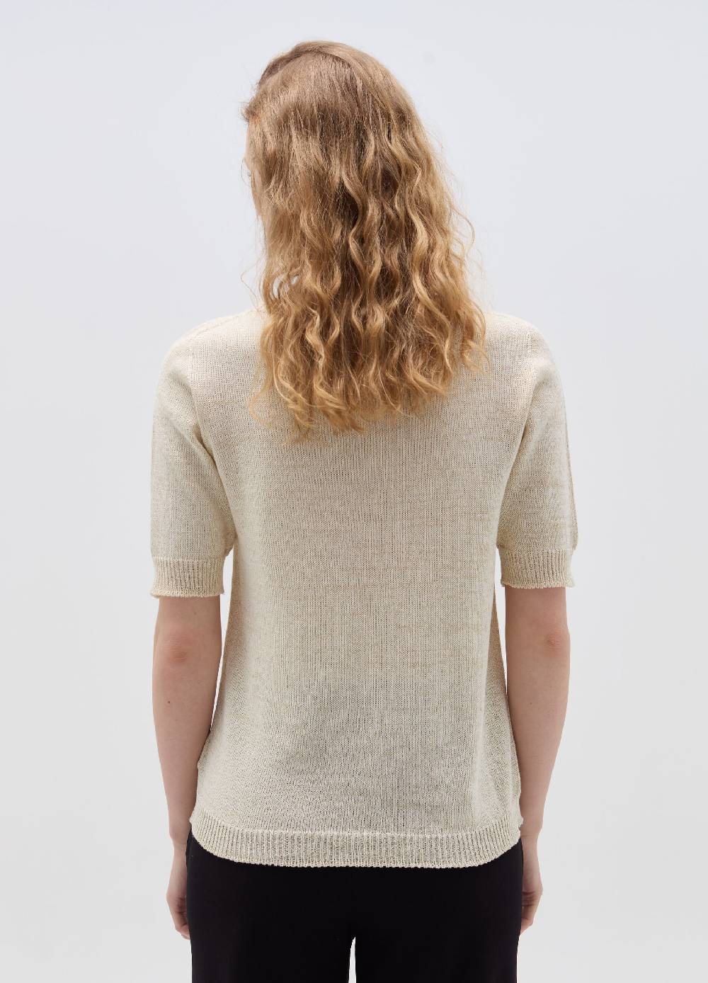 Ovs Maglia In Lurex Con Maniche Corte