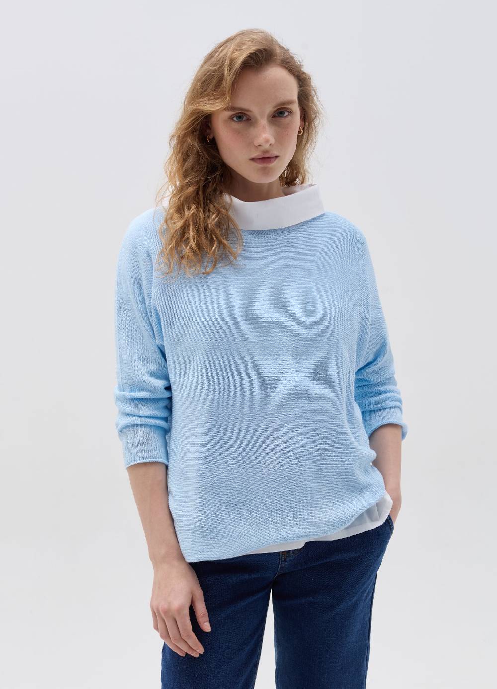 Ovs Maglia in lurex con maniche lunghe