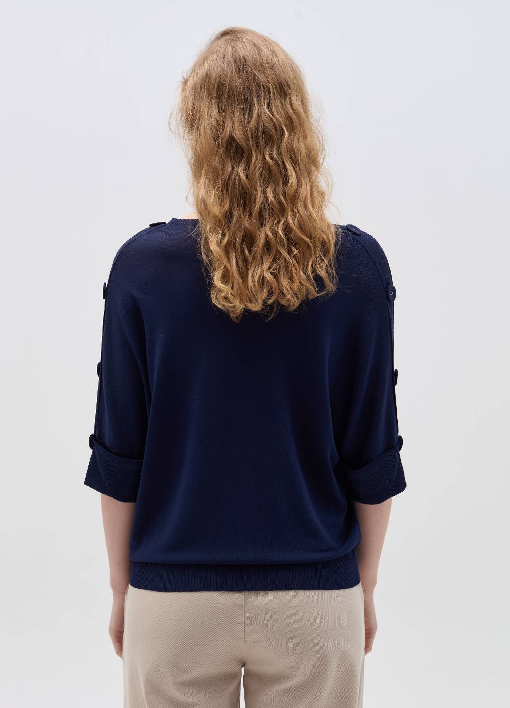 Ovs Maglia Maniche A Tre Quarti Con Bottoni