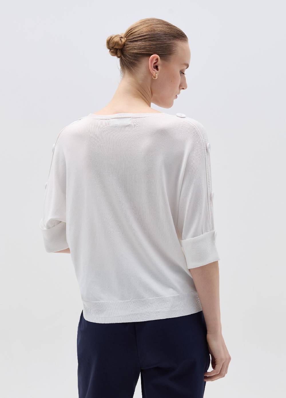 Ovs Maglia Maniche A Tre Quarti Con Bottoni