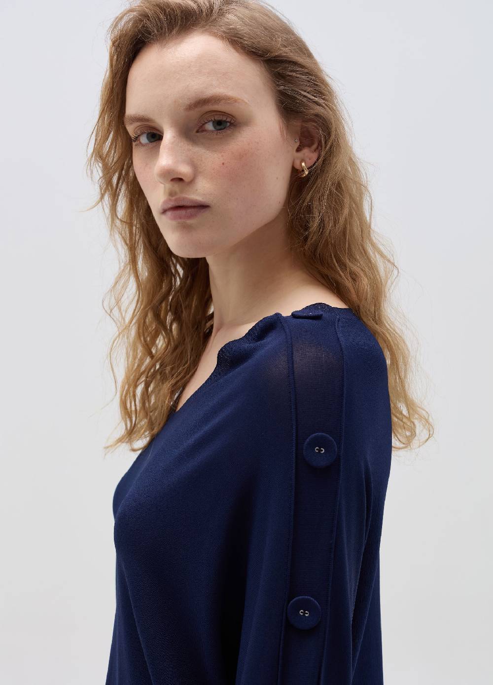 Ovs Maglia maniche a tre quarti con bottoni