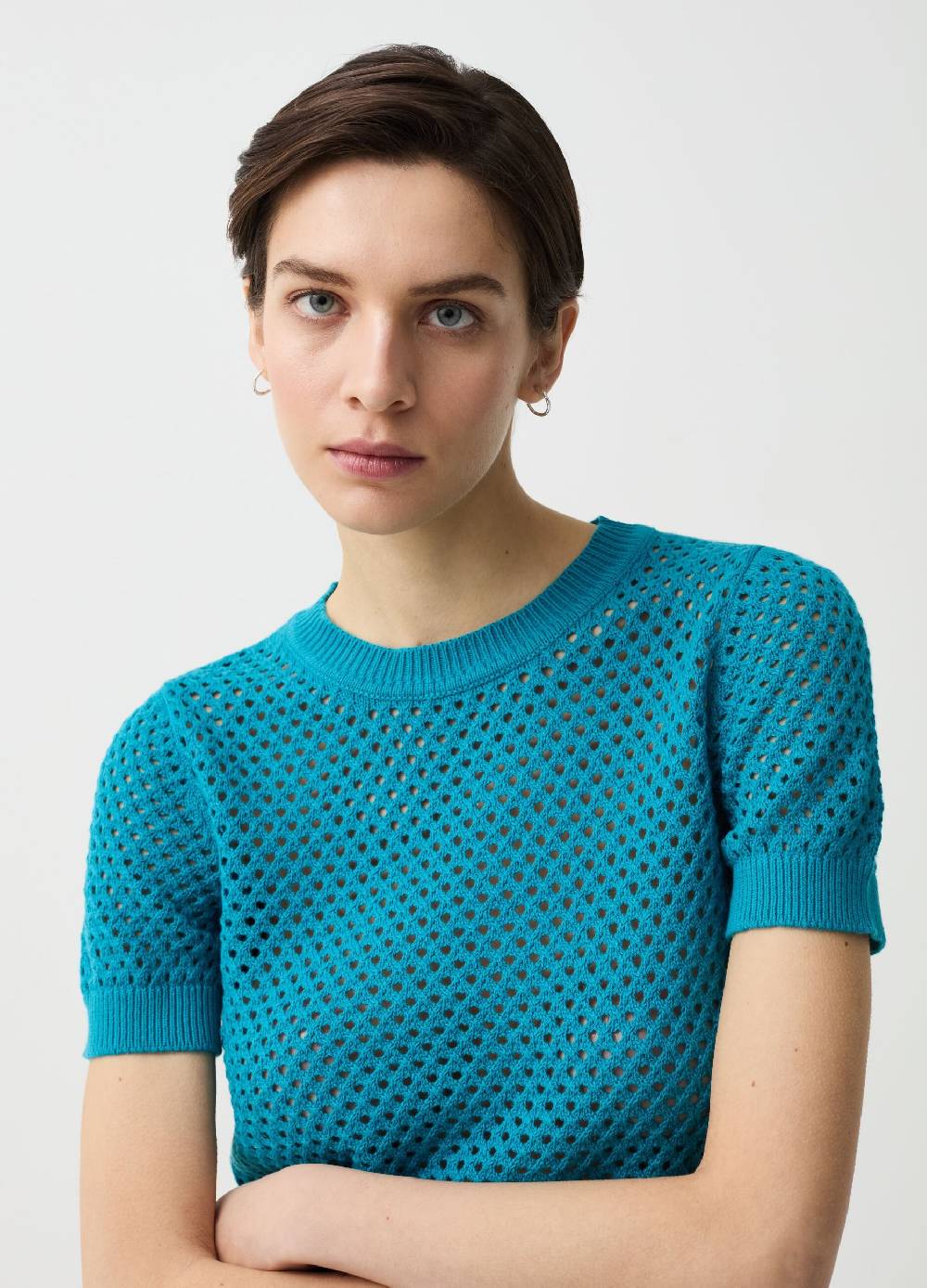 Ovs Maglia Traforata Con Maniche Corte
