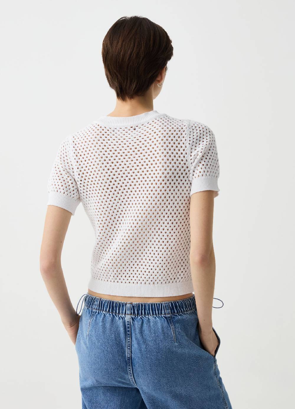Ovs Maglia Traforata Con Maniche Corte