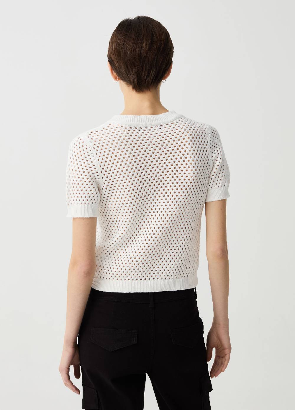 Ovs Maglia Traforata Con Maniche Corte