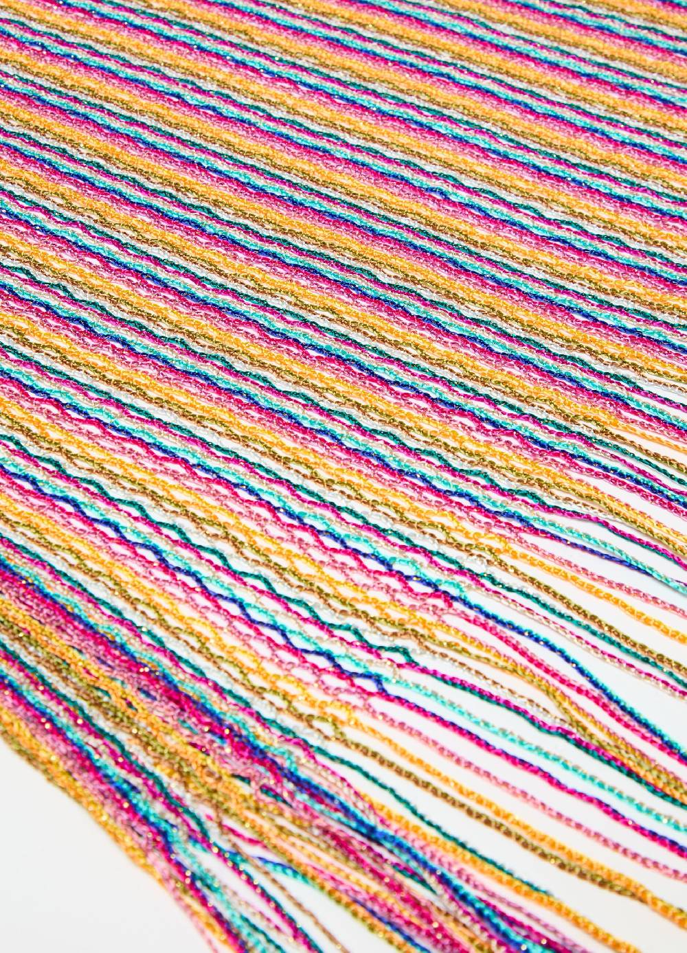 Ovs Mantella Copri Costume A Righe Con Frange