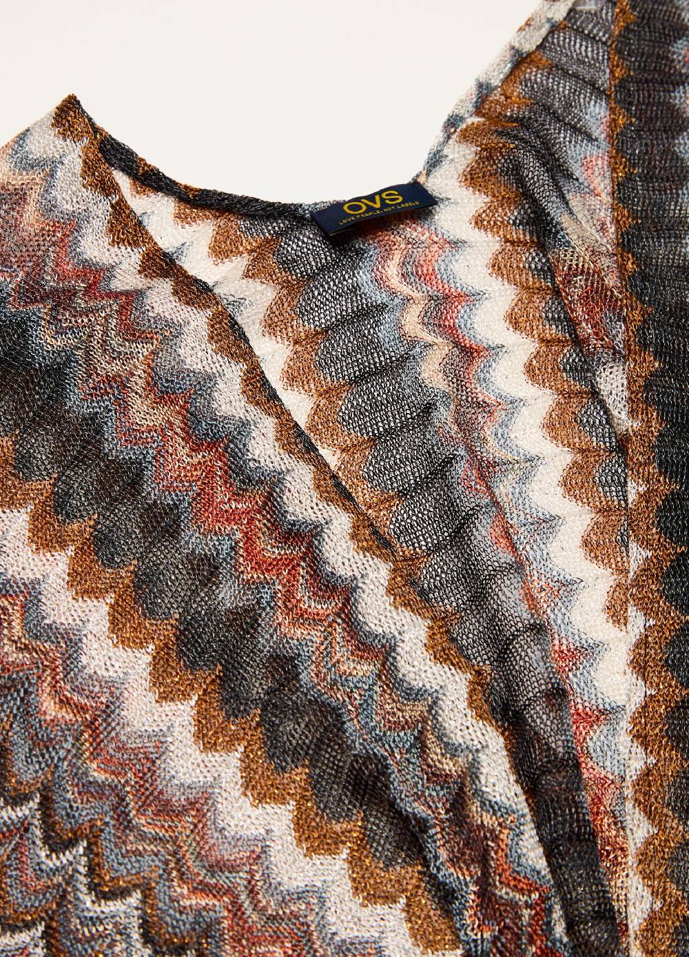 Ovs Mantella Copri Costume A Righe Con Frange