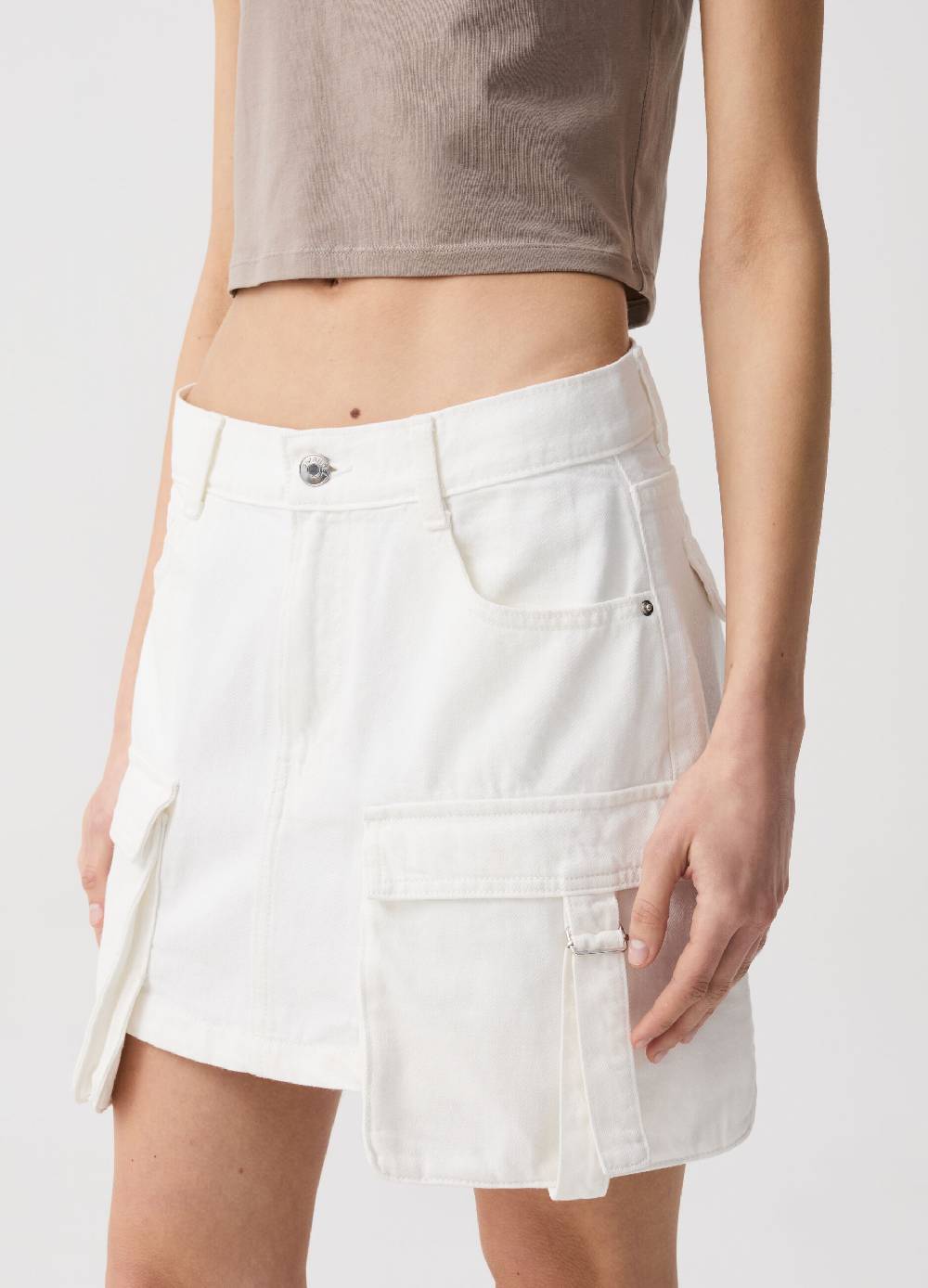 Ovs Minigonna Cargo In Denim