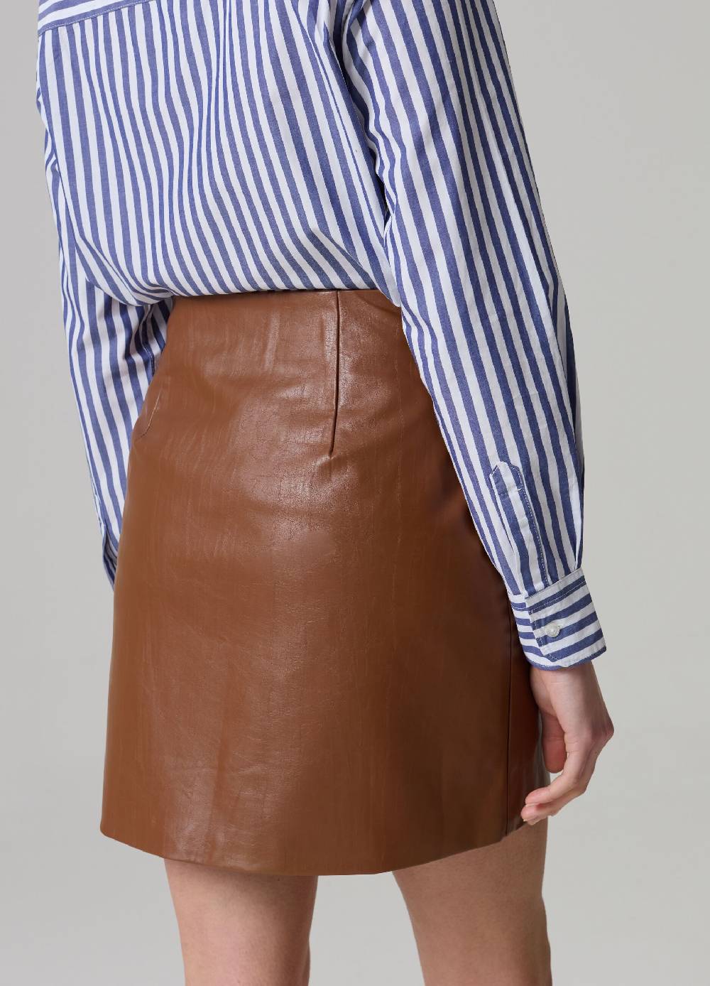 Ovs Minigonna In Ecopelle Effetto Vintage