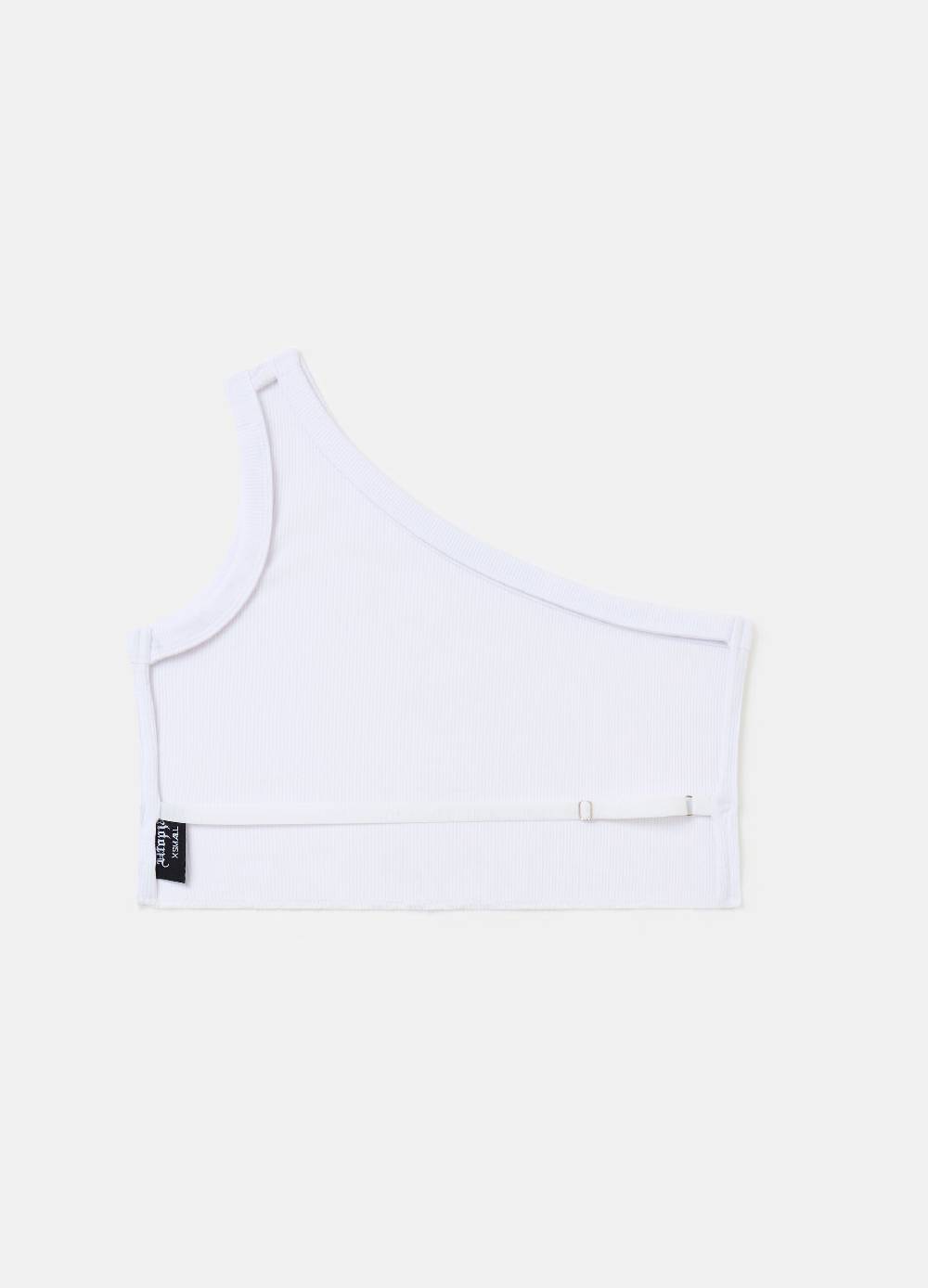 Ovs One Shoulder Backless Tank White