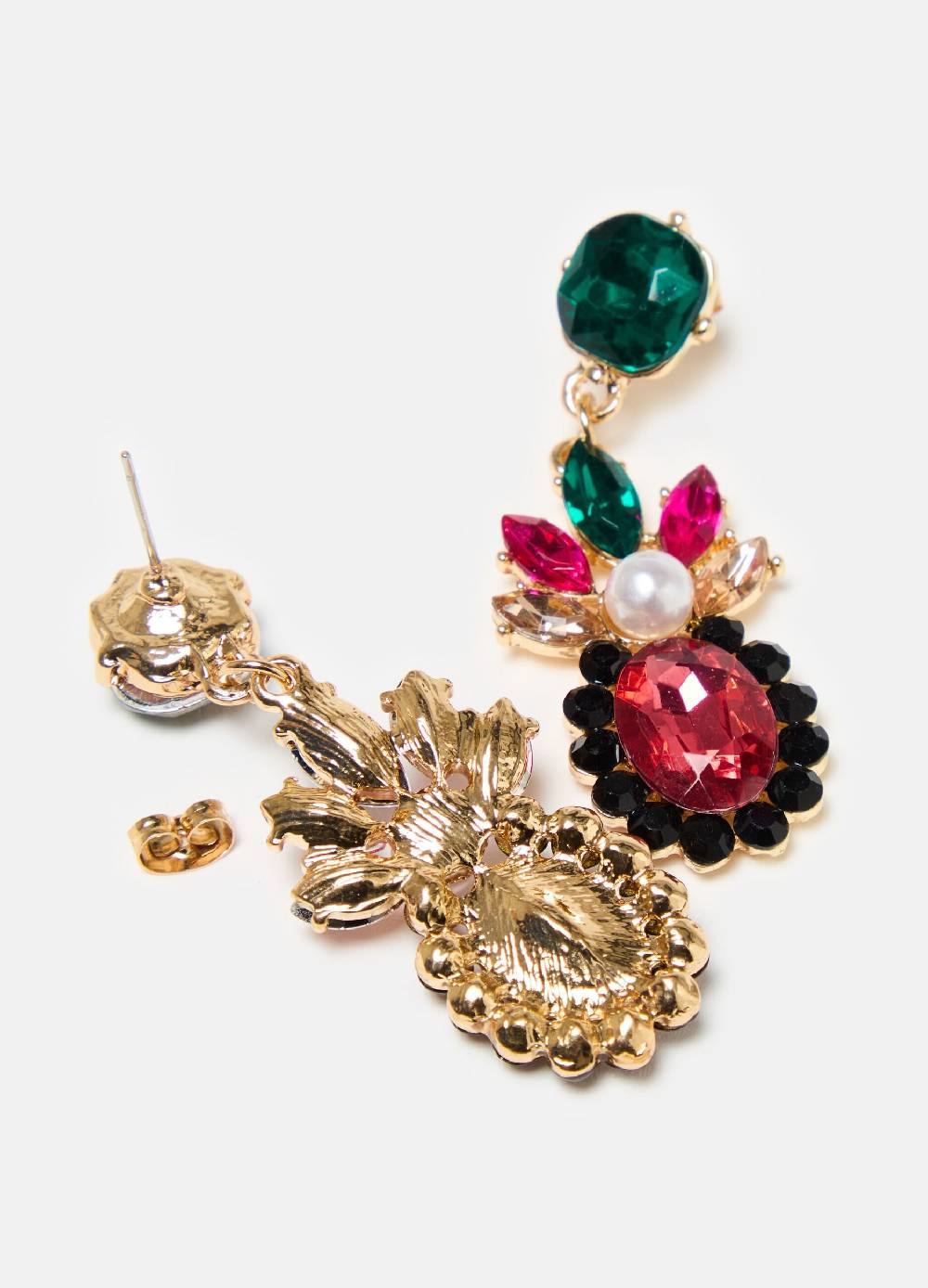 Ovs Orecchini Con Pietre Multicolore