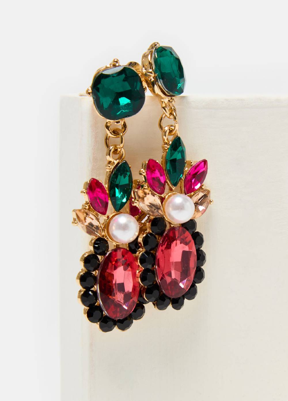 Ovs Orecchini Con Pietre Multicolore